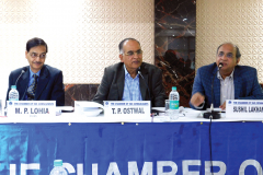 Brains’ Trust Session. Seen from L to R: Shri M. P. Lohia, Ex-IRS (Panelist), CA T. P. Ostwal (Session Chairman) and CA Sushil Lakhani (Panelist)