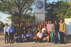 Industrial visit to Volkswagen Car Plant and Parag Milk Foods Pvt. Ltd. was held on 6th & 7th March, 2019 at Pune